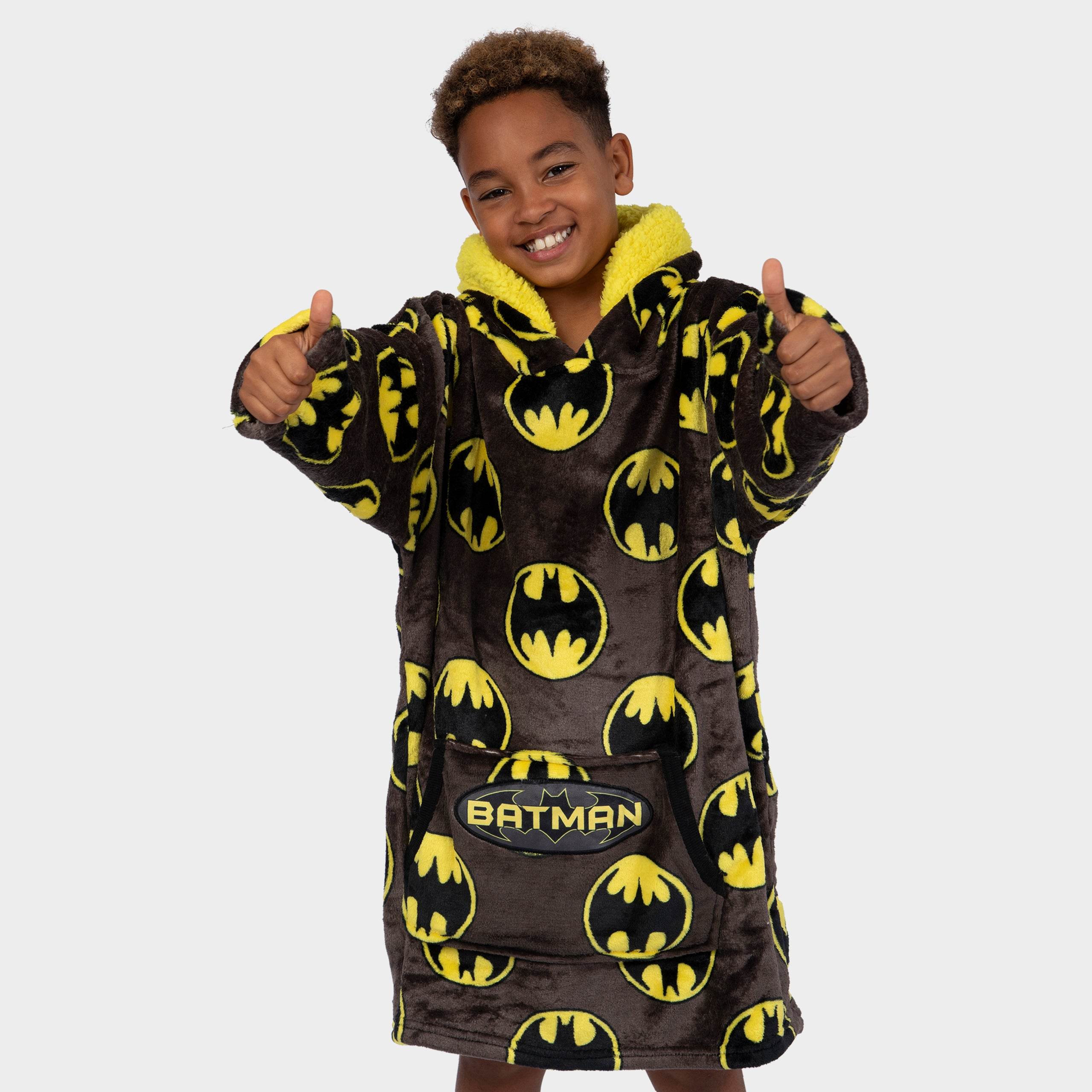 Kids Batman Fleece Hoodie Blanket - One Size - Image 3