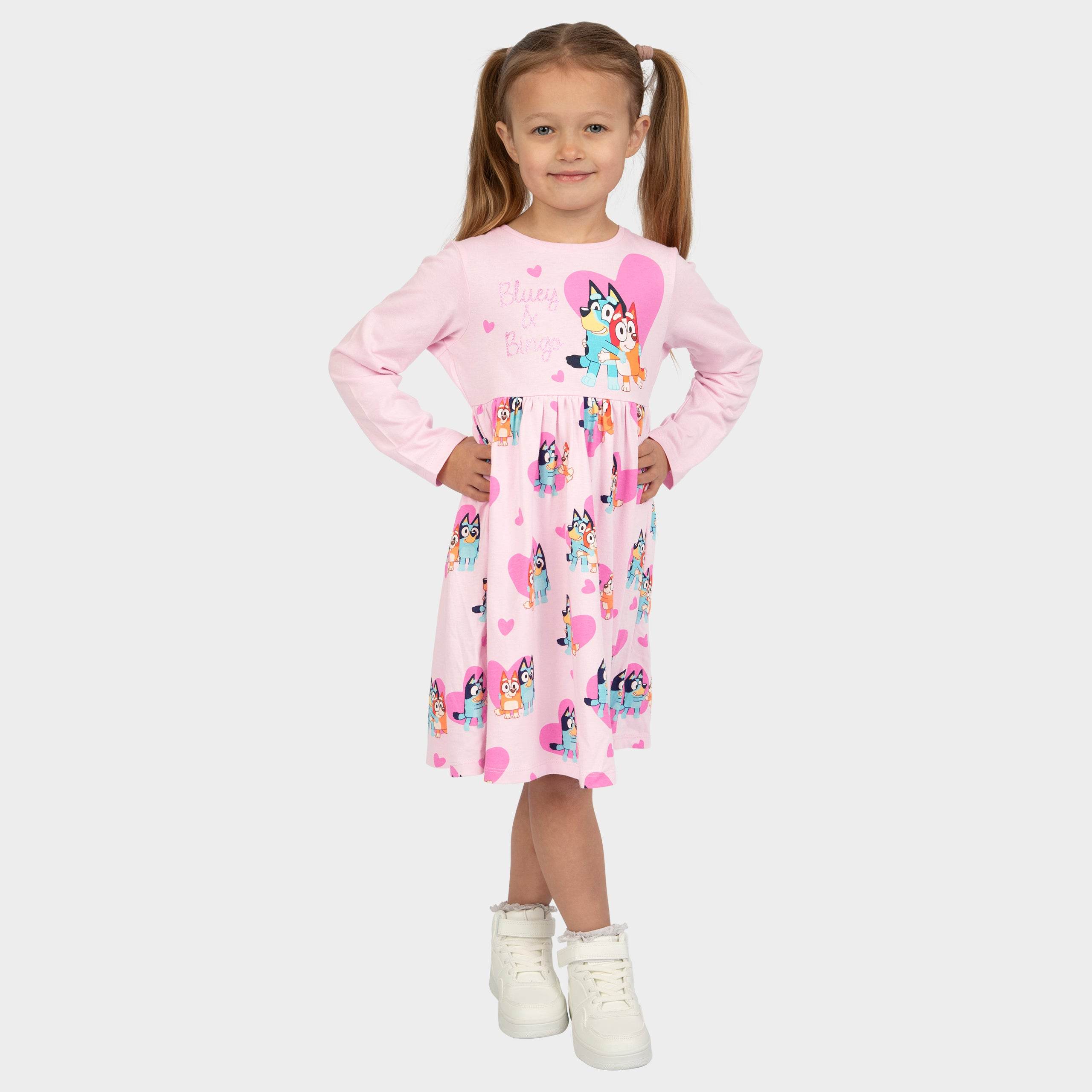 Bluey Dress - Bluey And Bingo Hearts - Image 2
