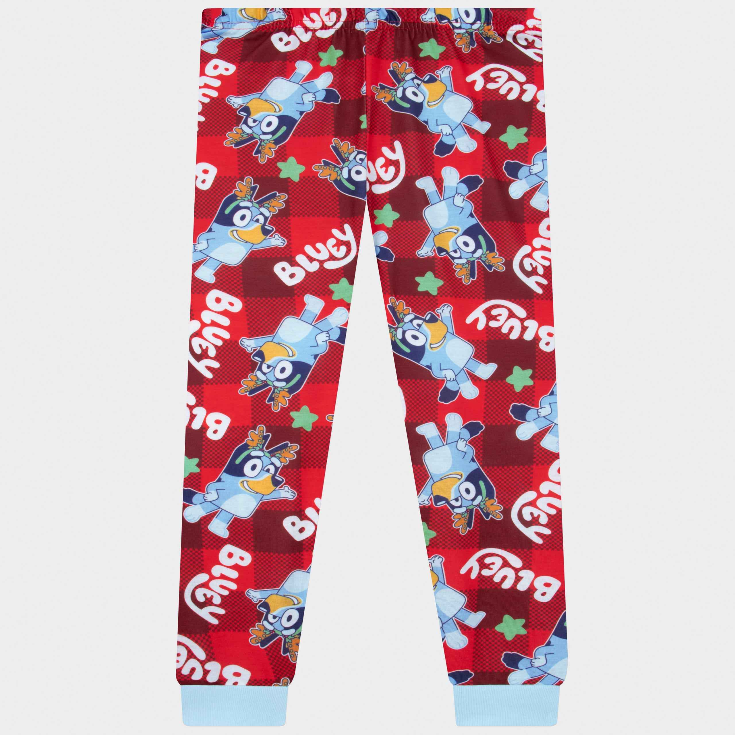 BLUEY PYJAMAS | BOYS HOORAY CHRISTMAS BLUE AND RED - Image 7