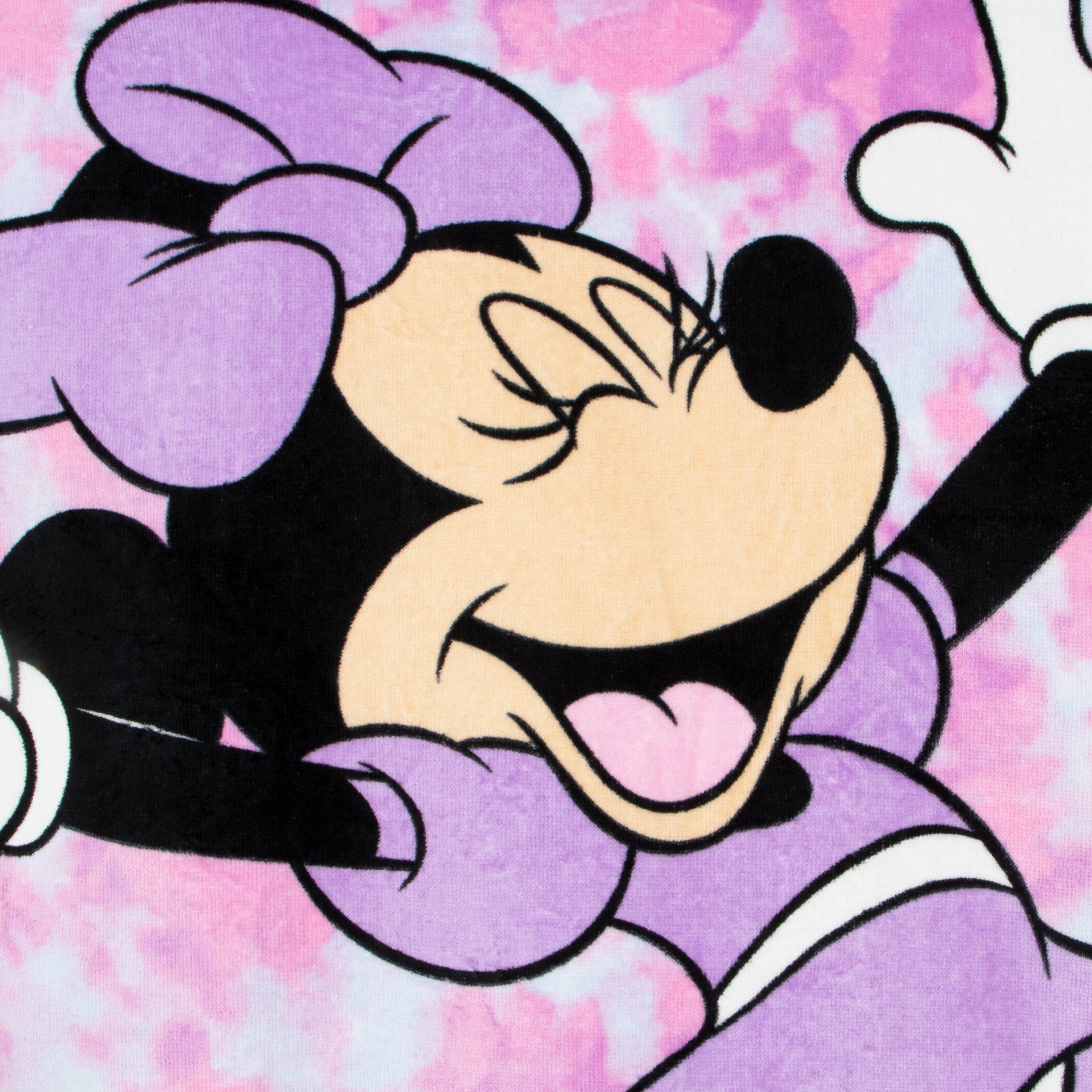 Disney Minnie Mouse Towel Poncho - Tie Dye - Image 5