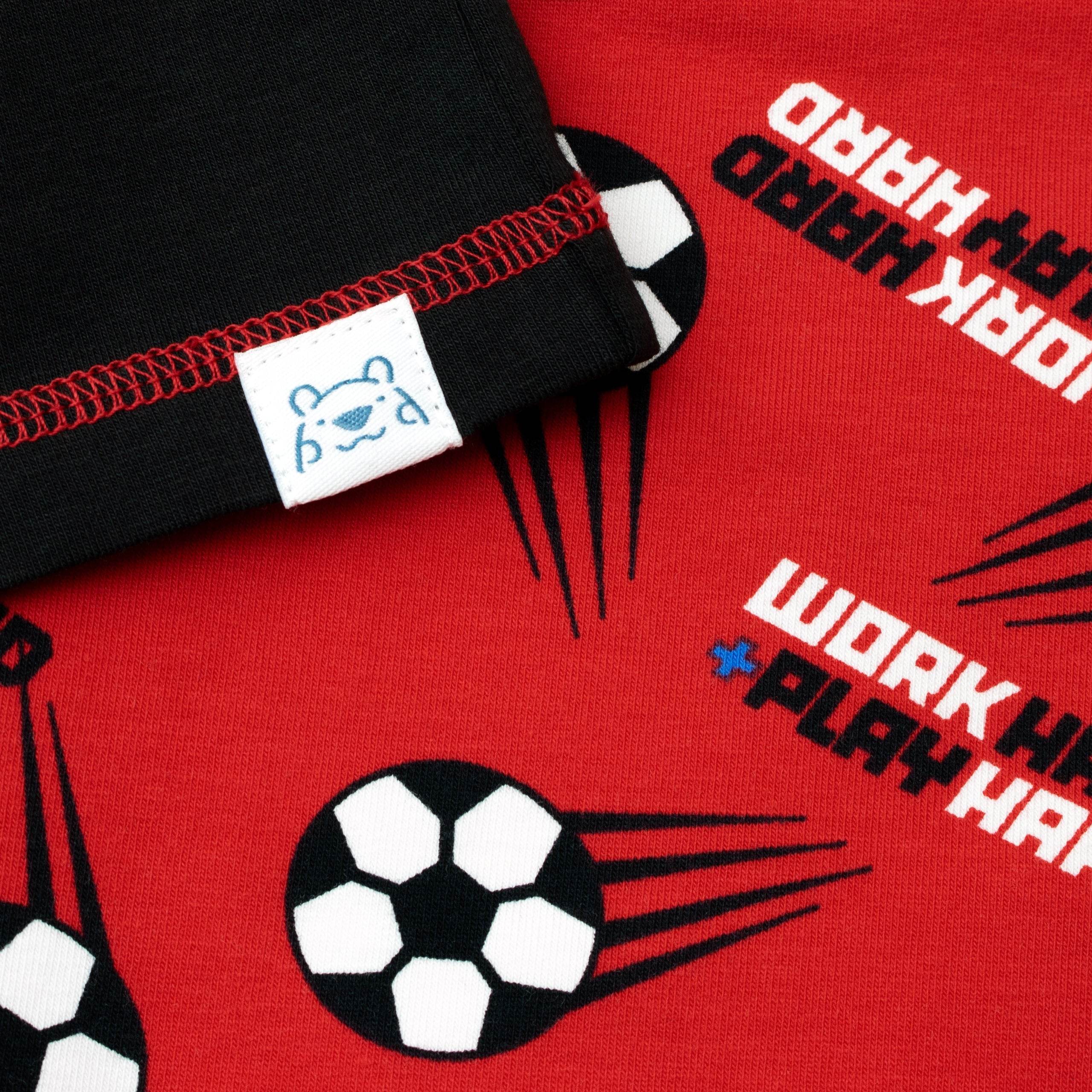 Harry Bear Football Short Pyjamas - Work Hard - Image 6