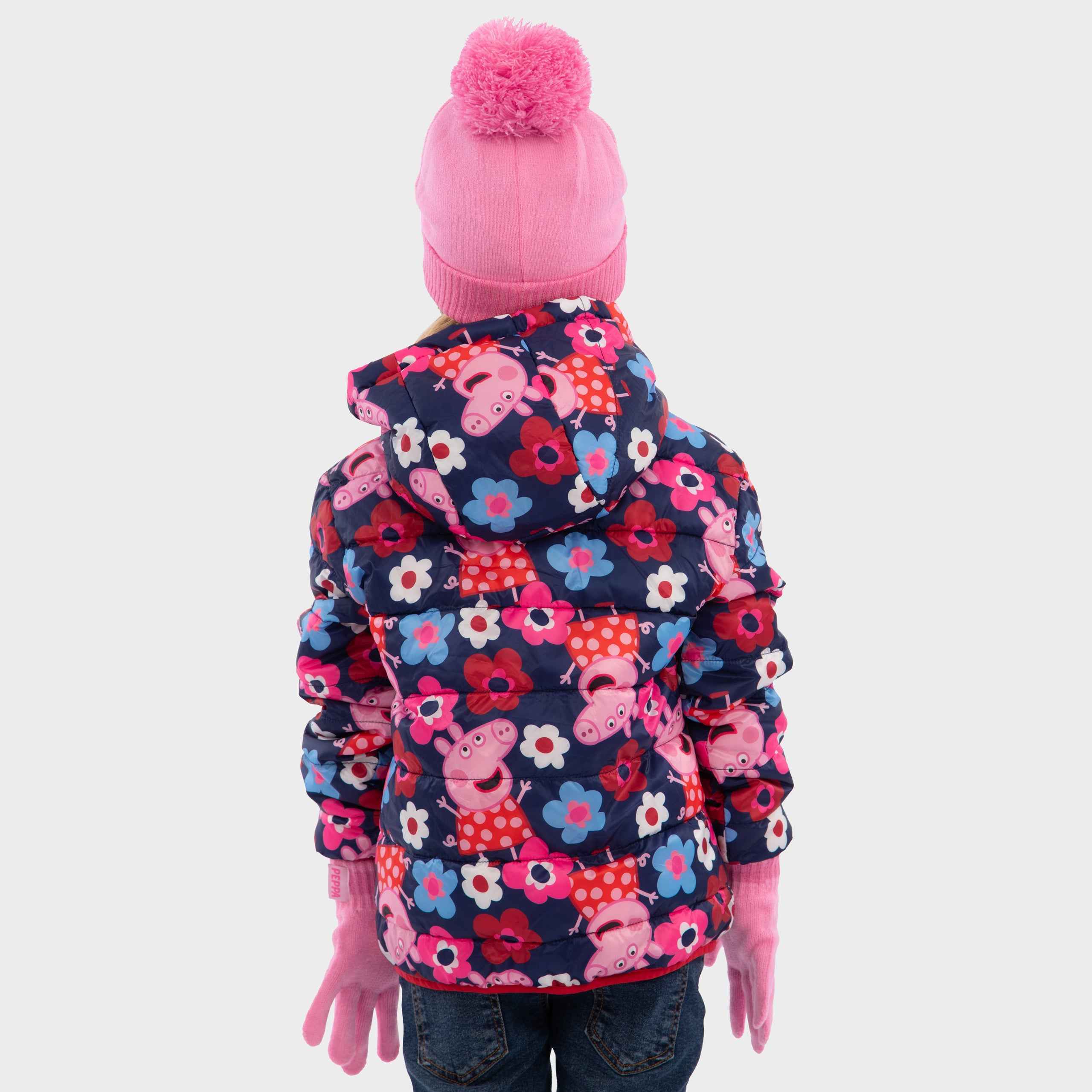 Girls Peppa Pig Hat And Gloves Set - Image 5