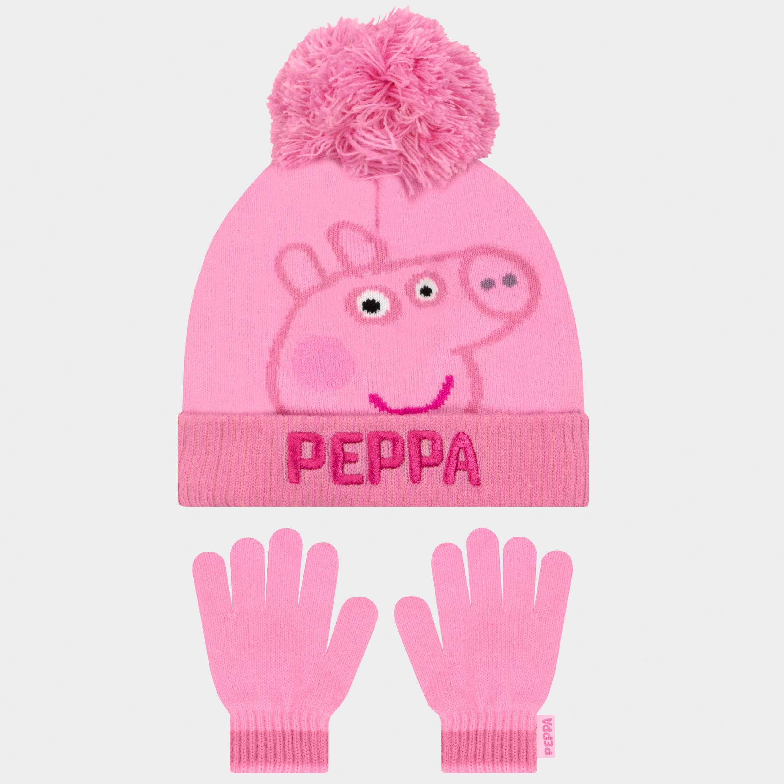 Girls Peppa Pig Hat And Gloves Set - Image 6