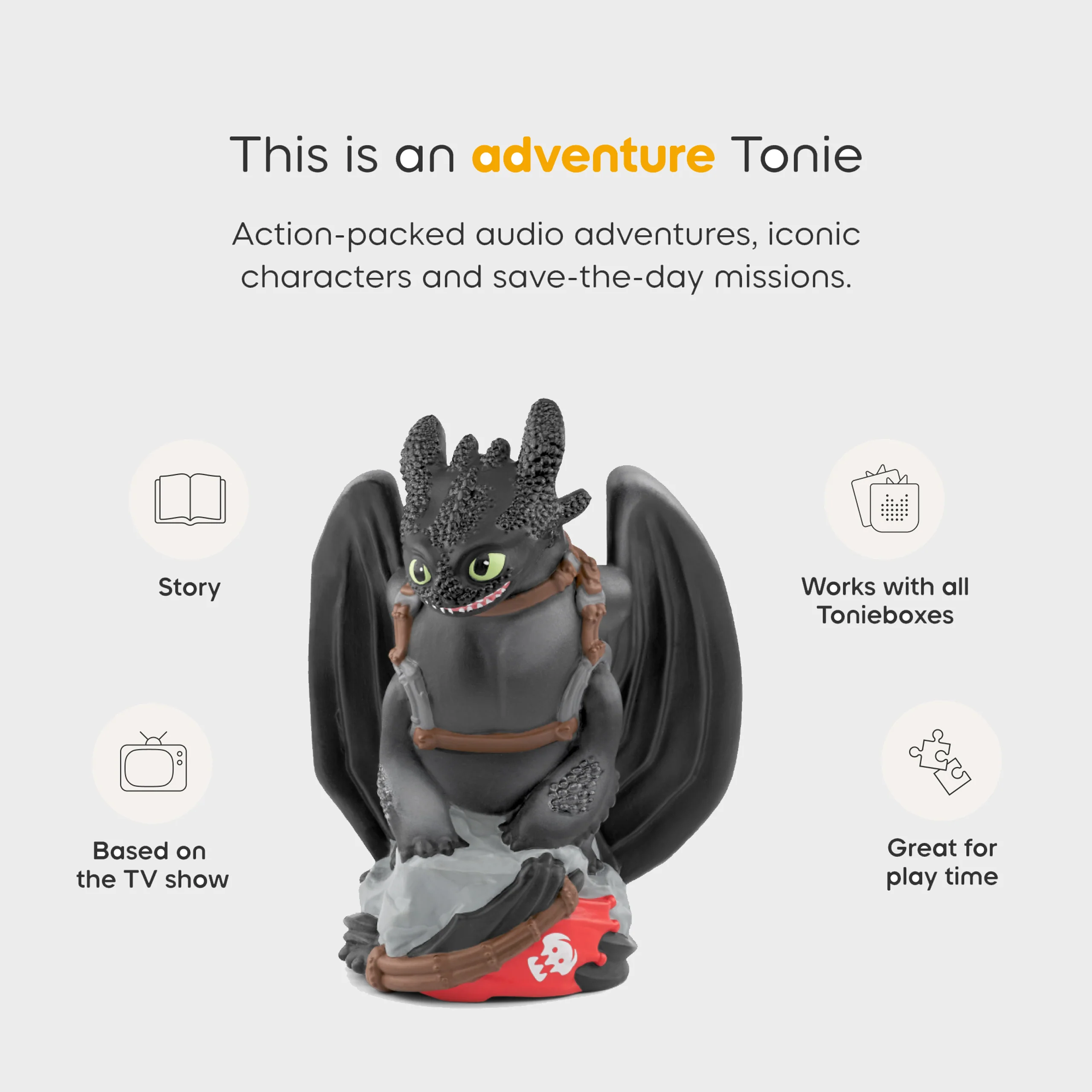 Tonies How To Train Your Dragon Toothless Audio Figure - Image 3