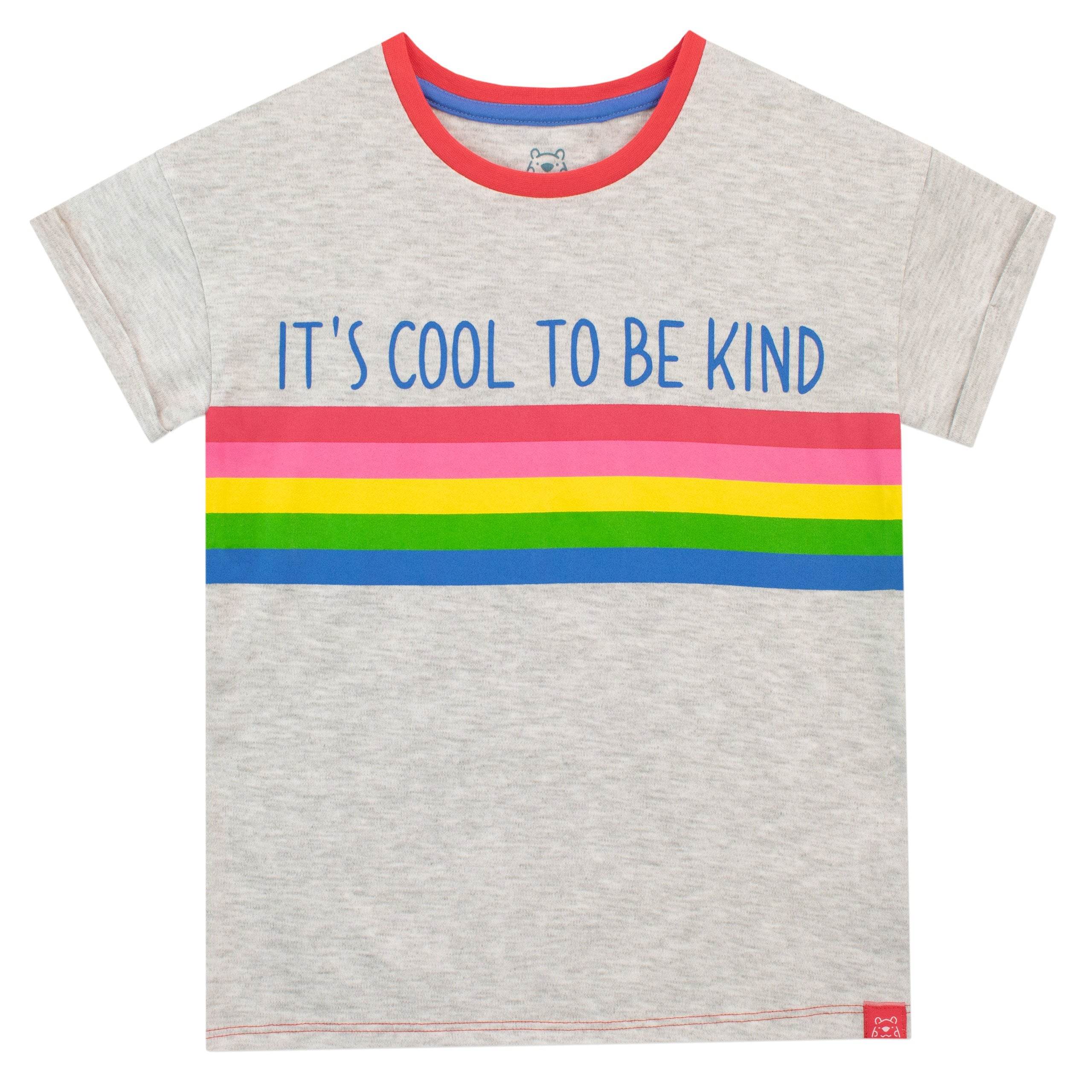 Harry Bear It's Cool To Be Kind Rainbow Short Pyjamas - Image 2