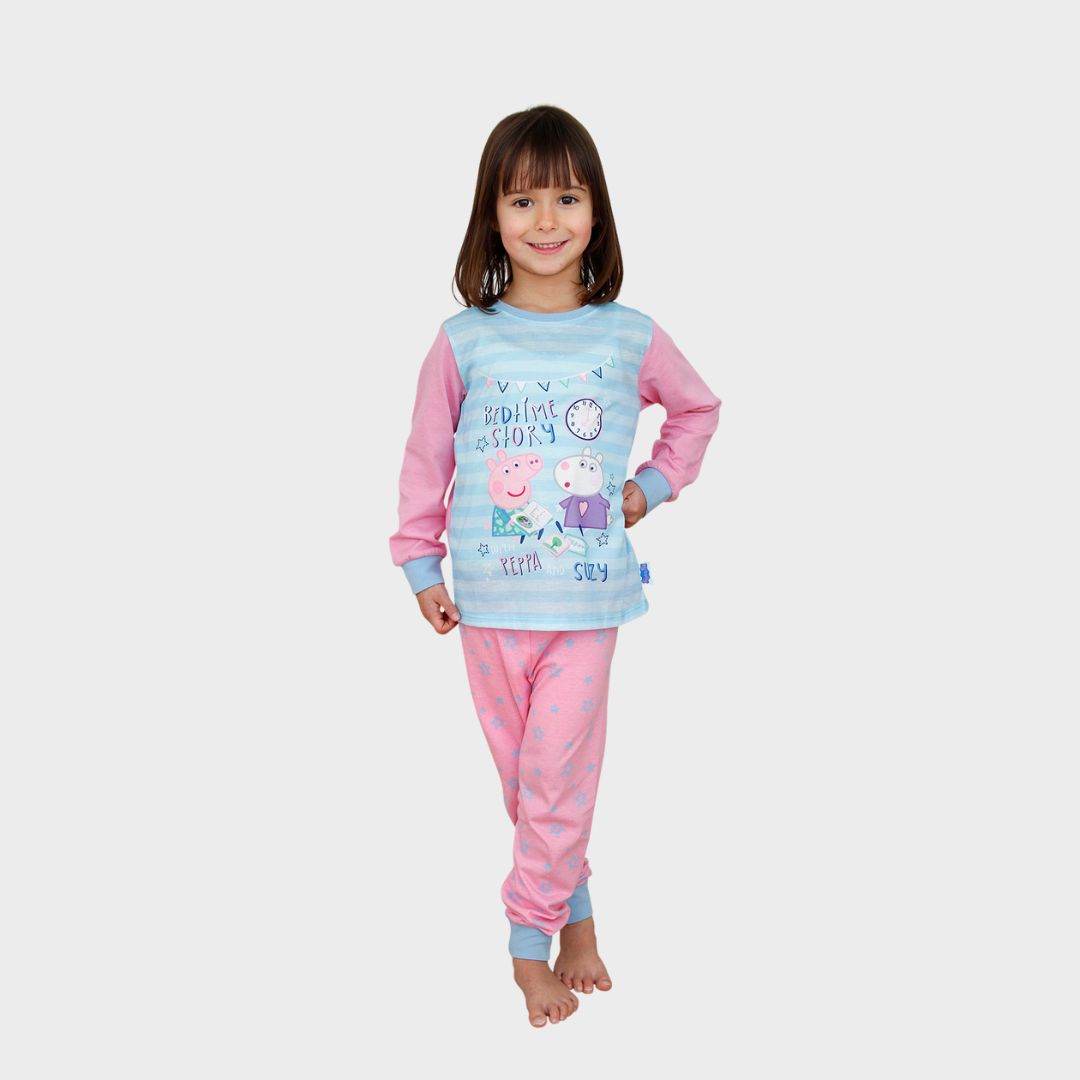 Kids Peppa Pig Dressing Gown and PJ Set - Image 2