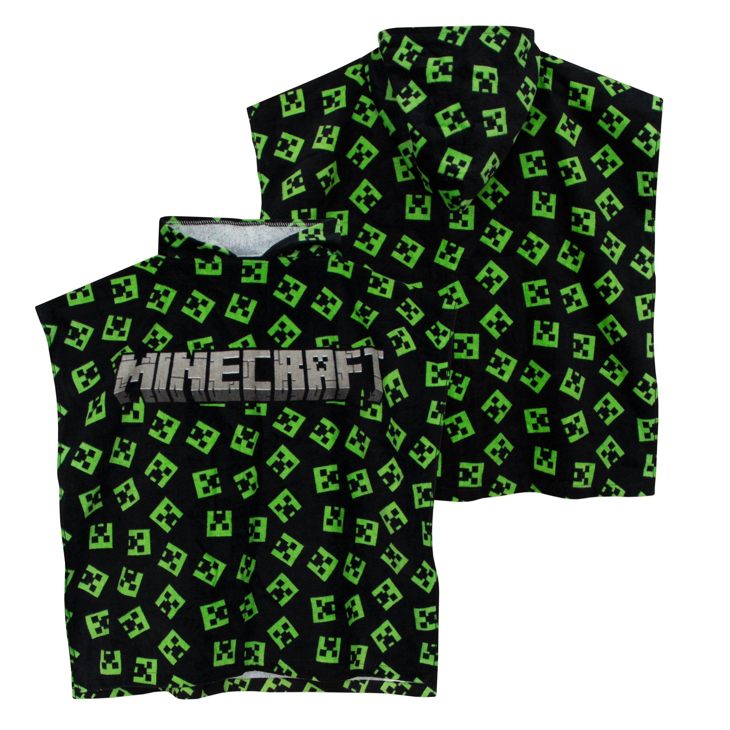 Minecraft Creeper Hooded Towel Poncho - Image 13