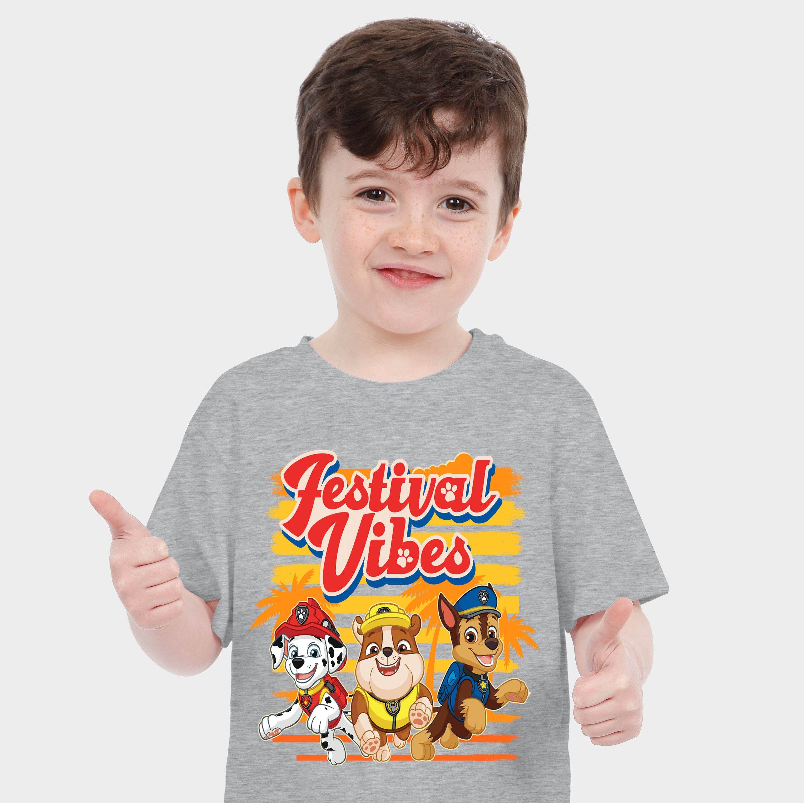 Paw Patrol Grey Boys Festival T-Shirt - Image 4