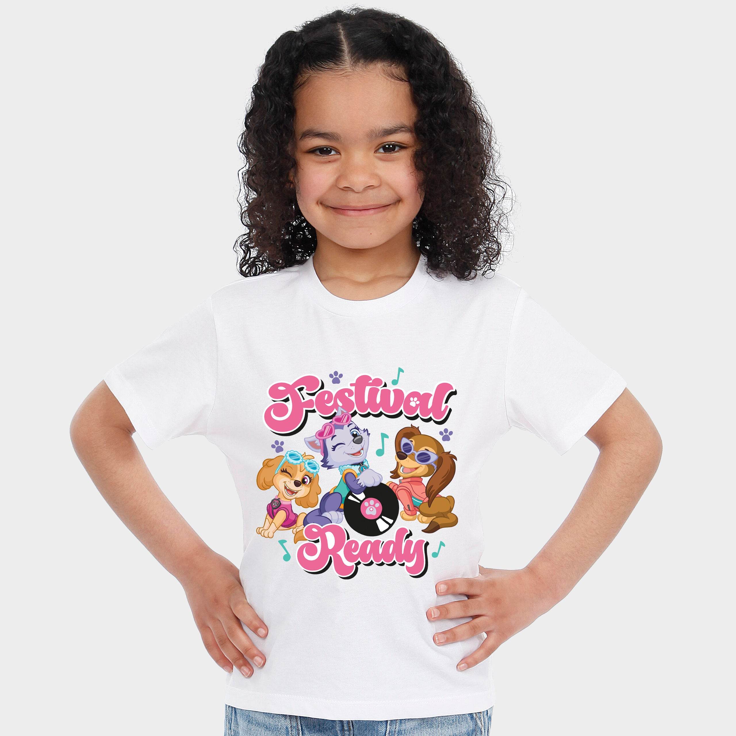 Paw Patrol White Girls Festival T-Shirt
