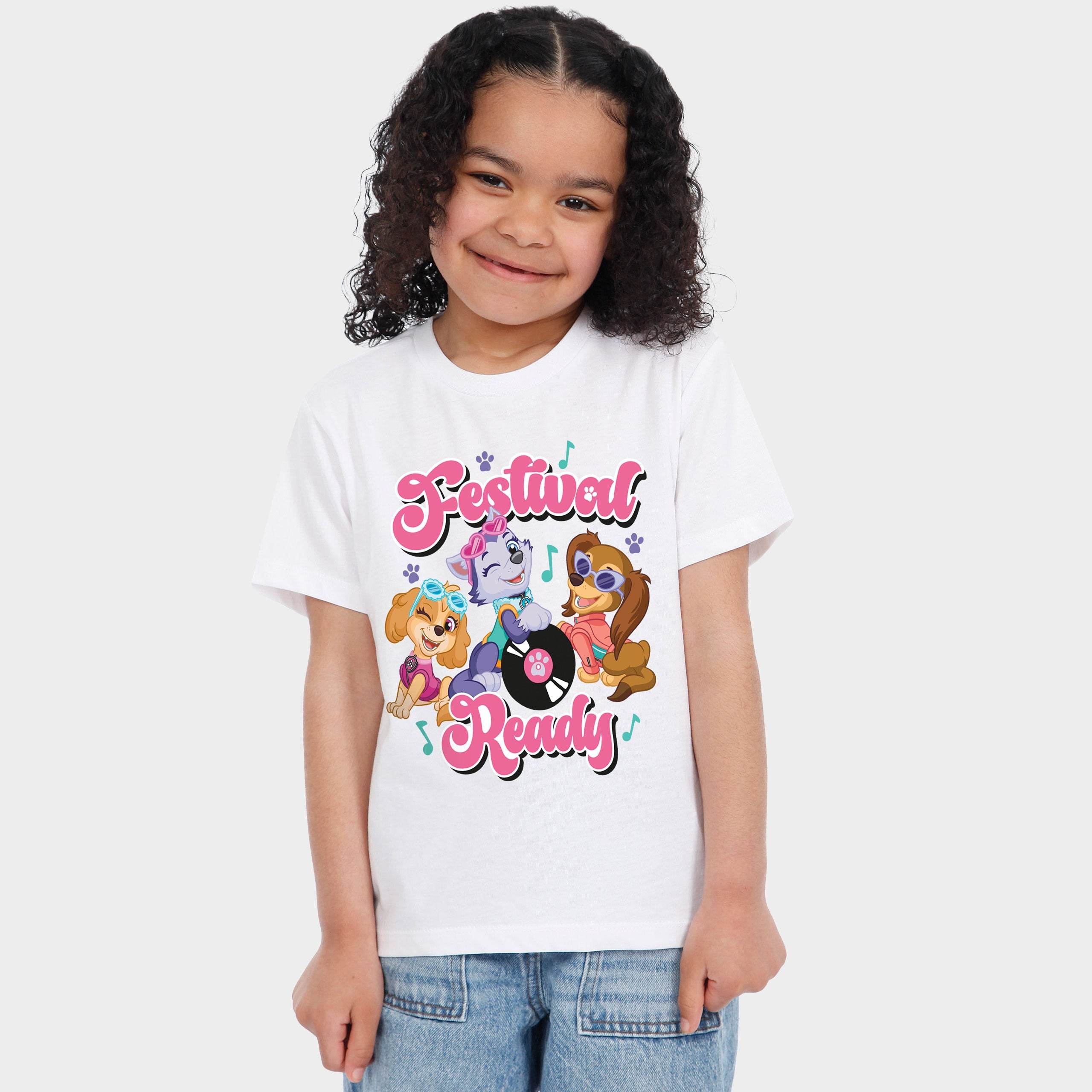 Paw Patrol White Girls Festival T-Shirt - Image 5