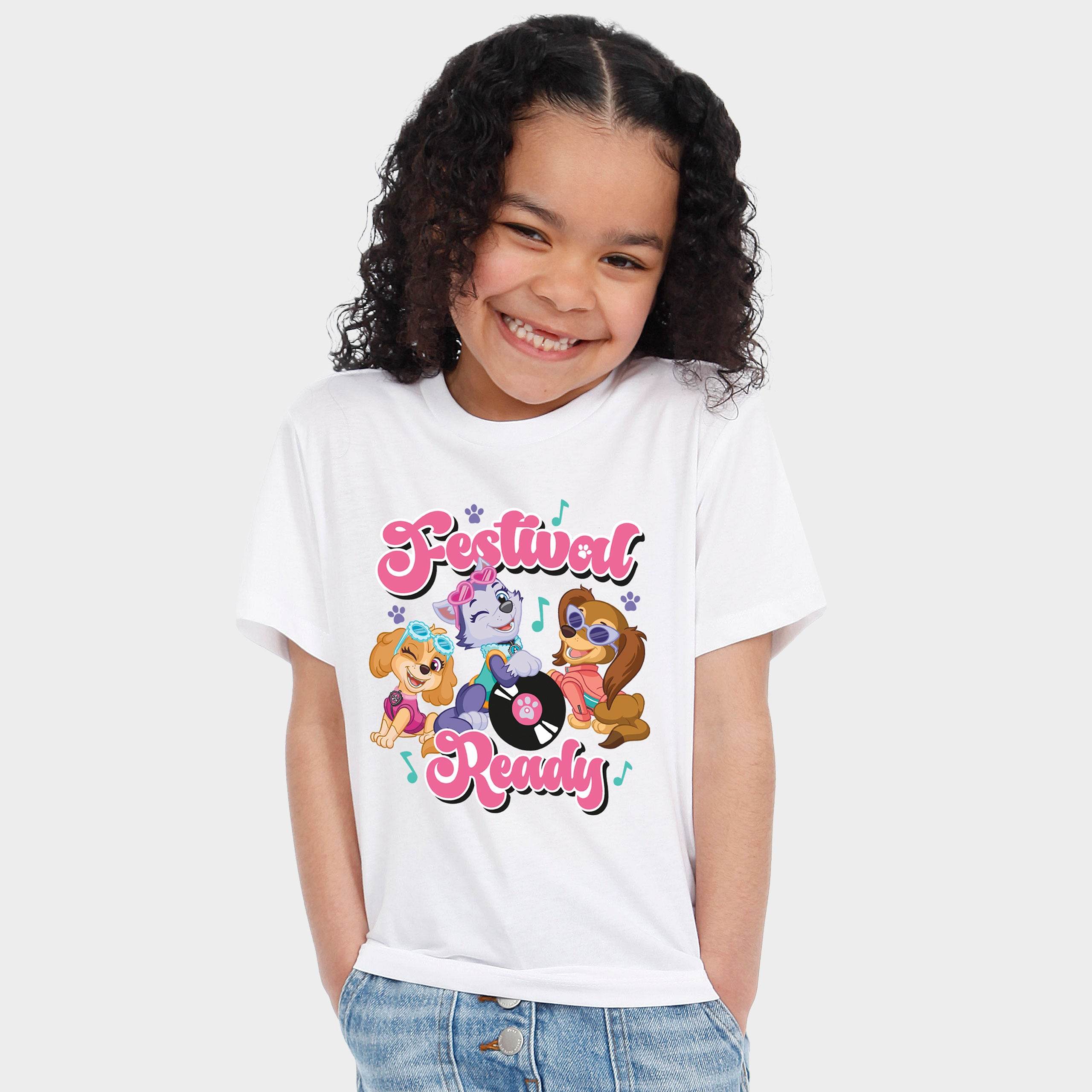 Paw Patrol White Girls Festival T-Shirt - Image 6