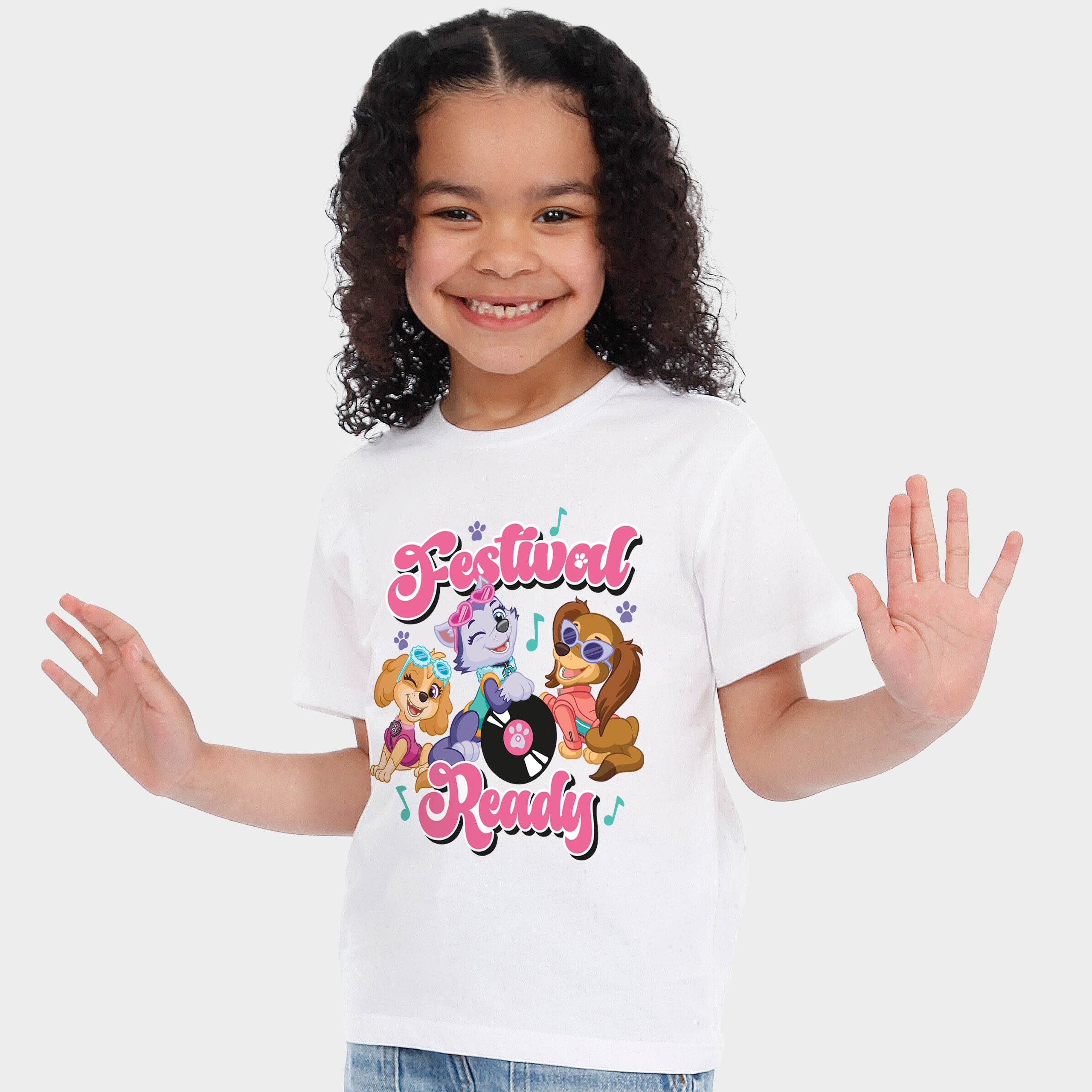 Paw Patrol White Girls Festival T-Shirt - Image 7