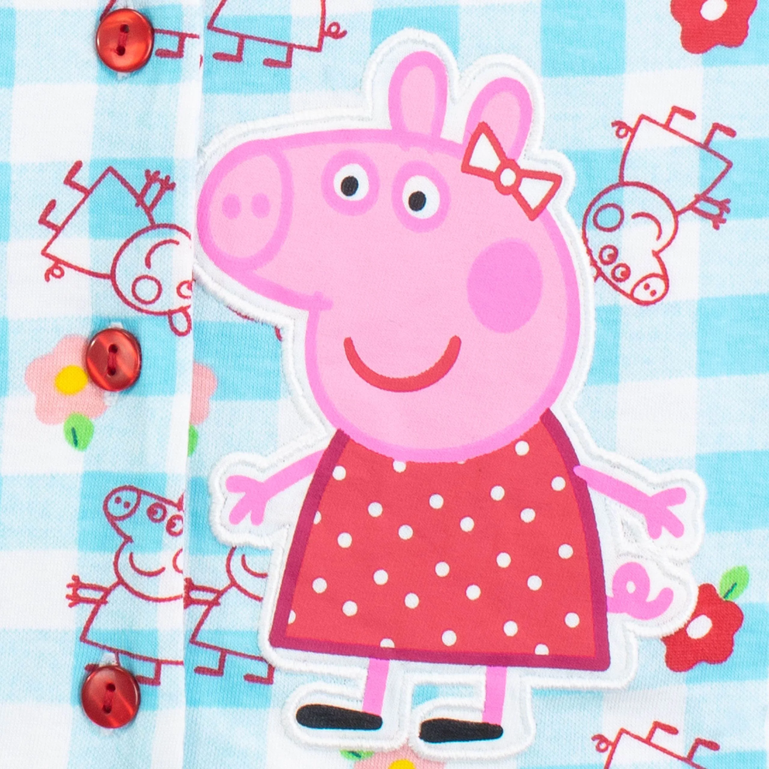 Peppa Pig Gingham Pyjamas - Image 3