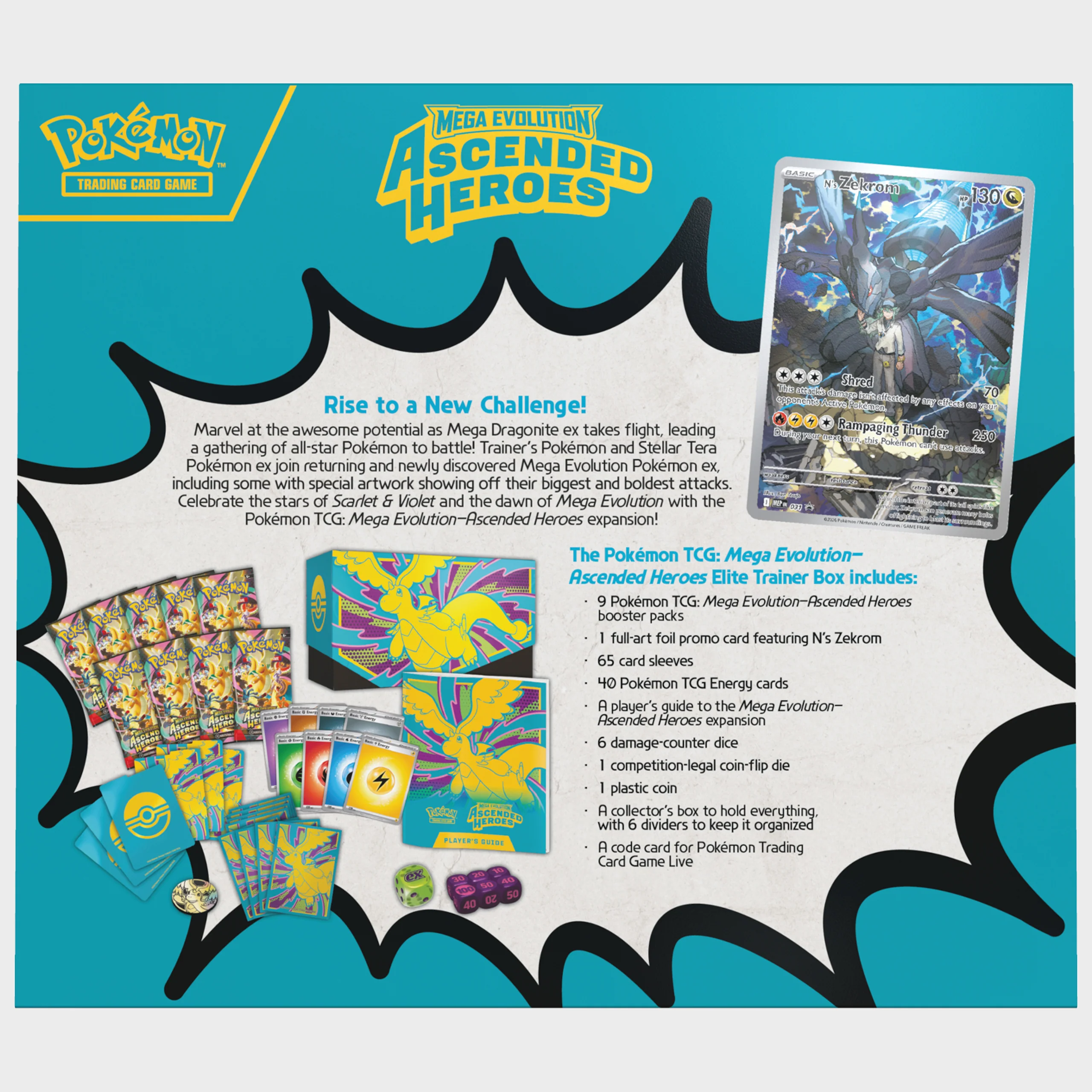 Pokemon Mega Evolution Ascended Heroes - Elite Trainer Box - Image 7