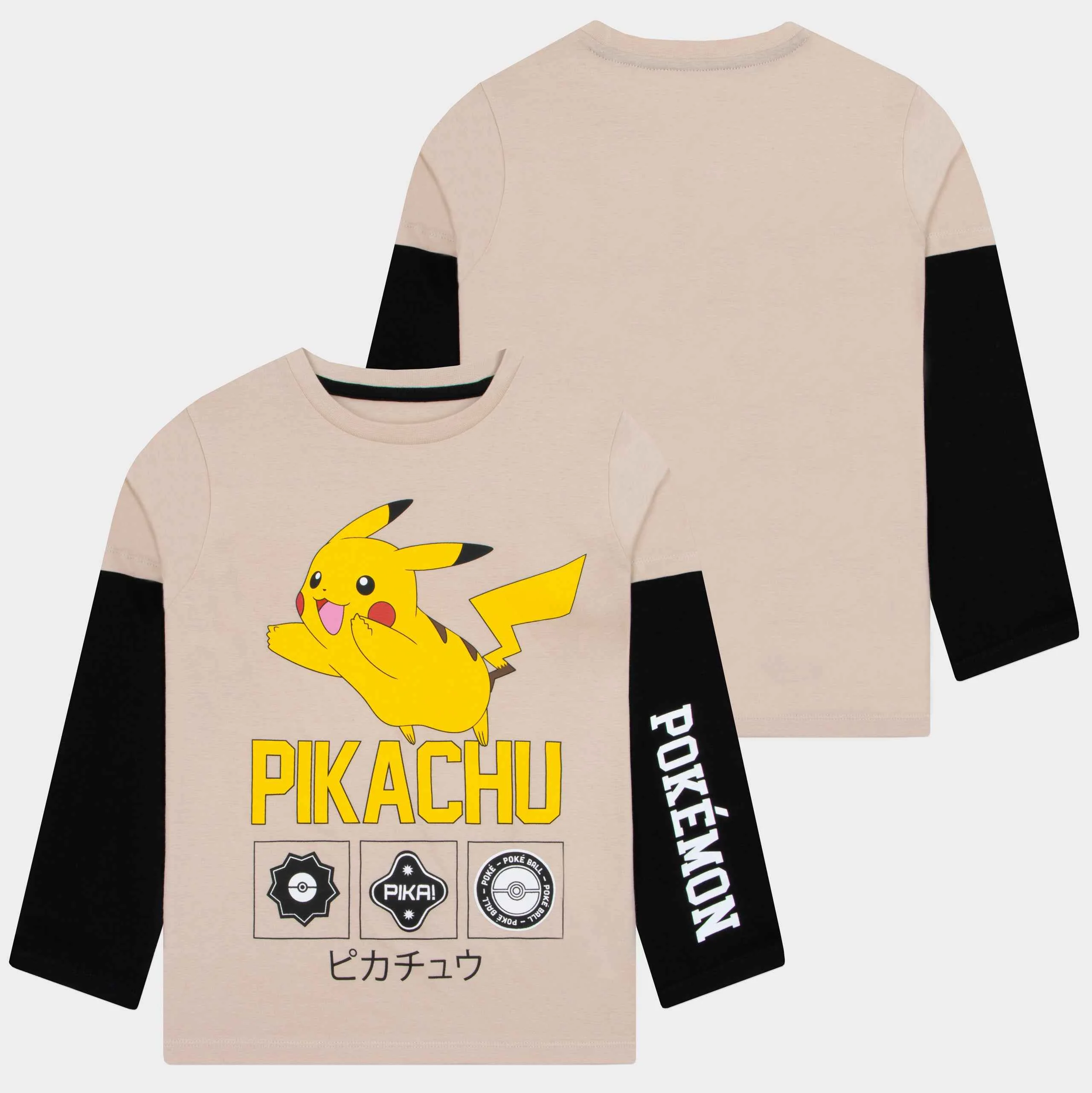 Pokémon Long Sleeve Boys T-Shirt - Pikachu - Image 6