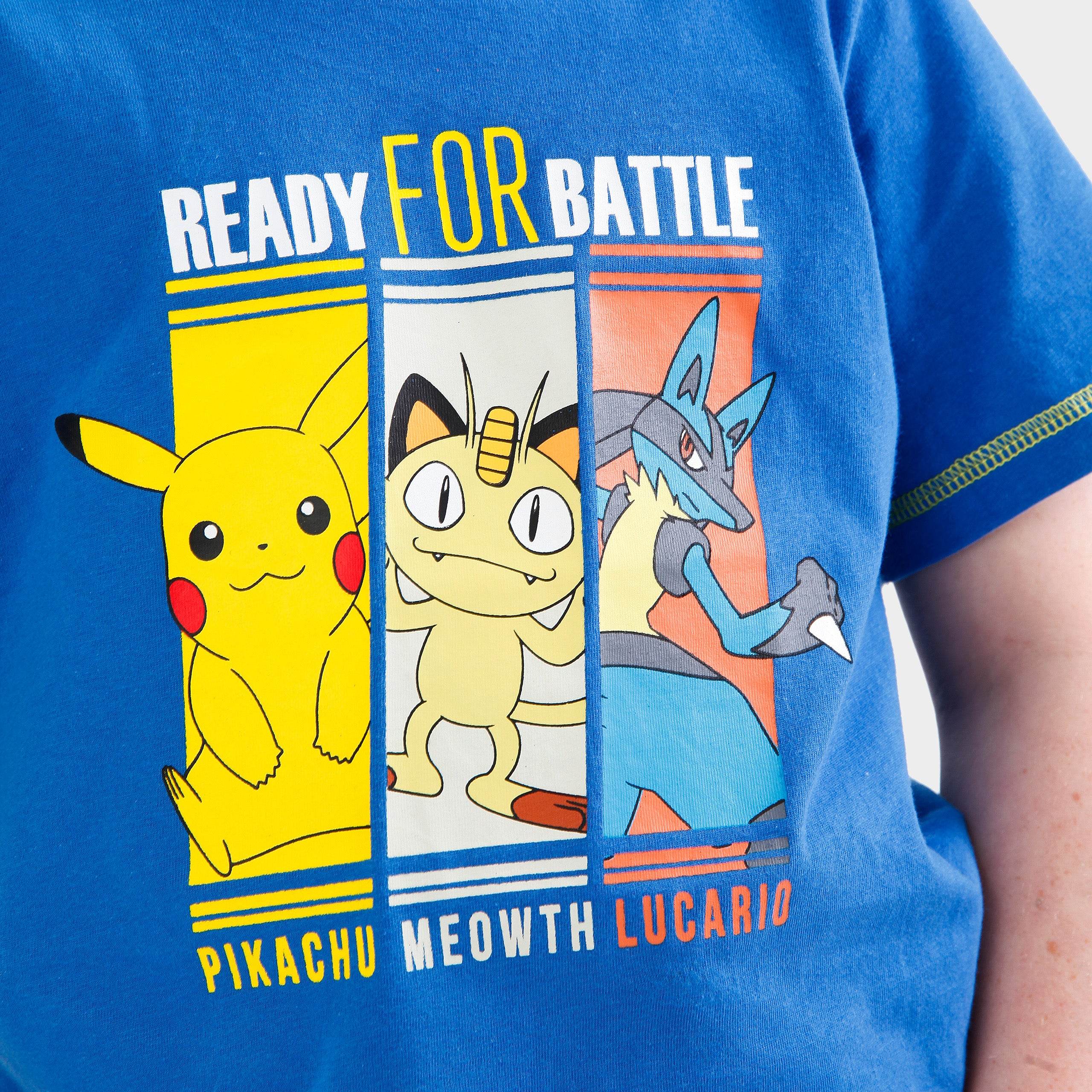 Pokemon T-Shirt - Pikachu, Meowth and Lucario - Image 2
