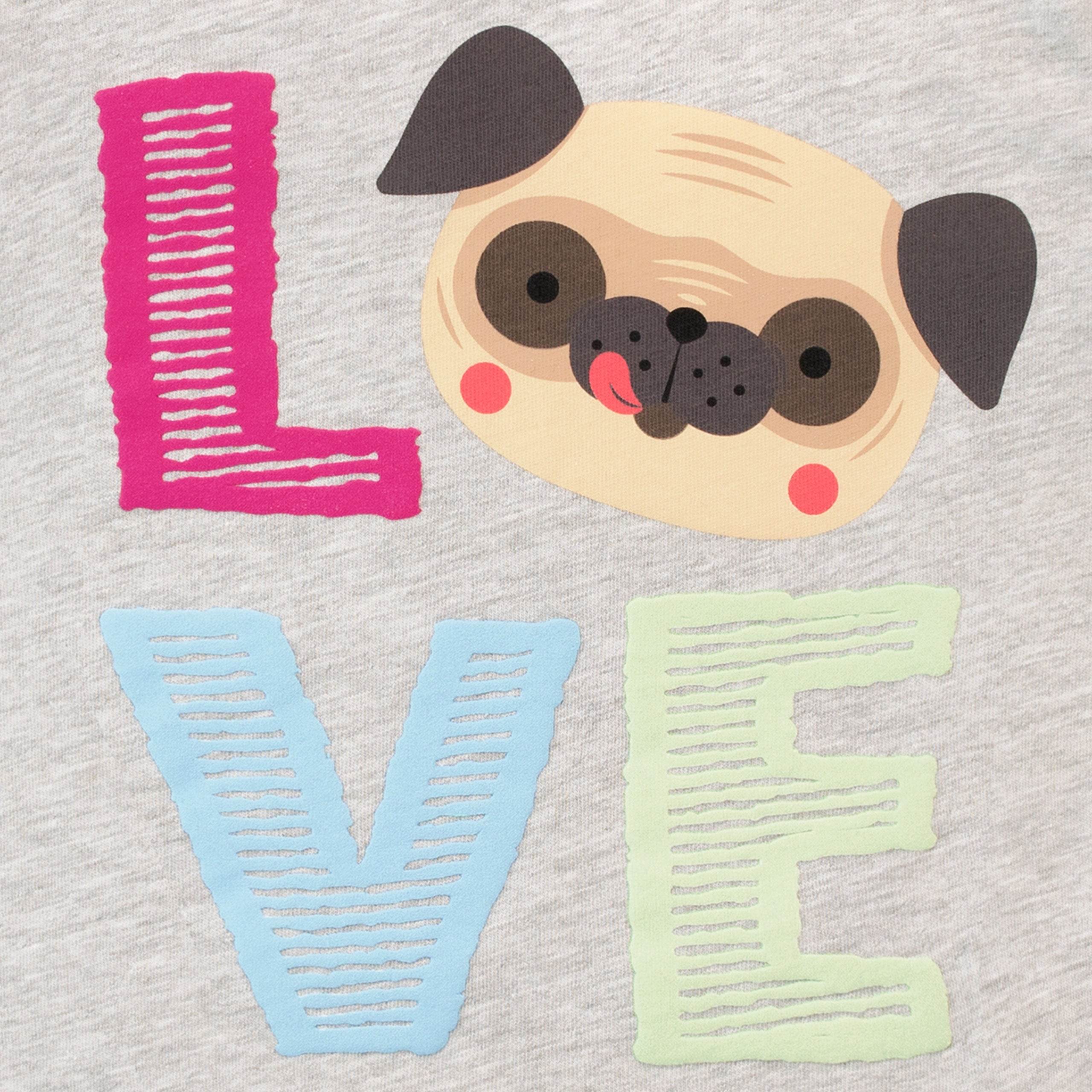 Harry Bear Pug Love T-Shirt - Image 2