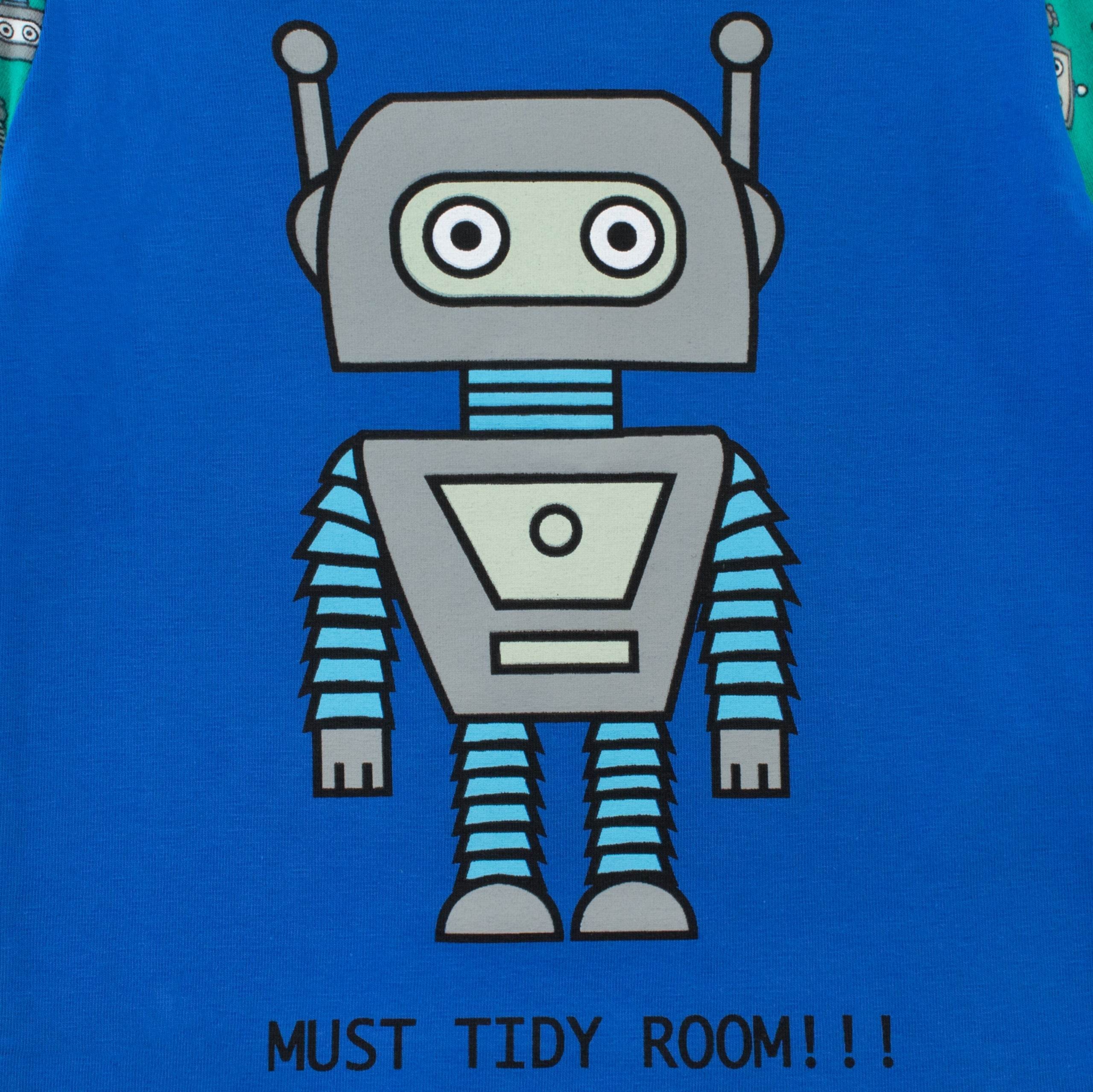 Harry Bear Retro Robots Pyjamas - Snuggle Fit - Image 3
