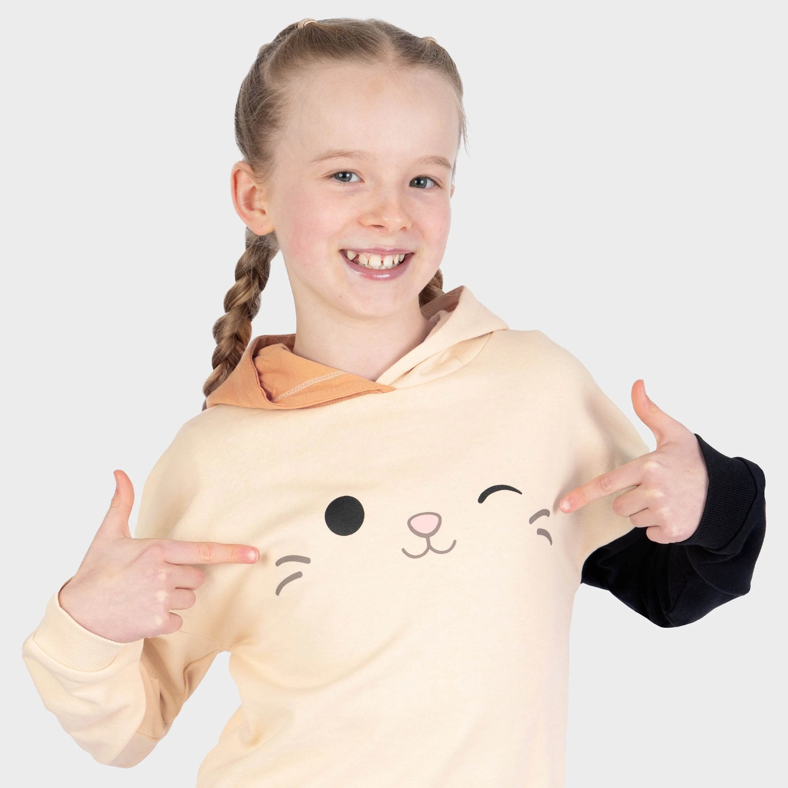 Squishmallows Longline Hoodie - Cam The Cat - Image 3