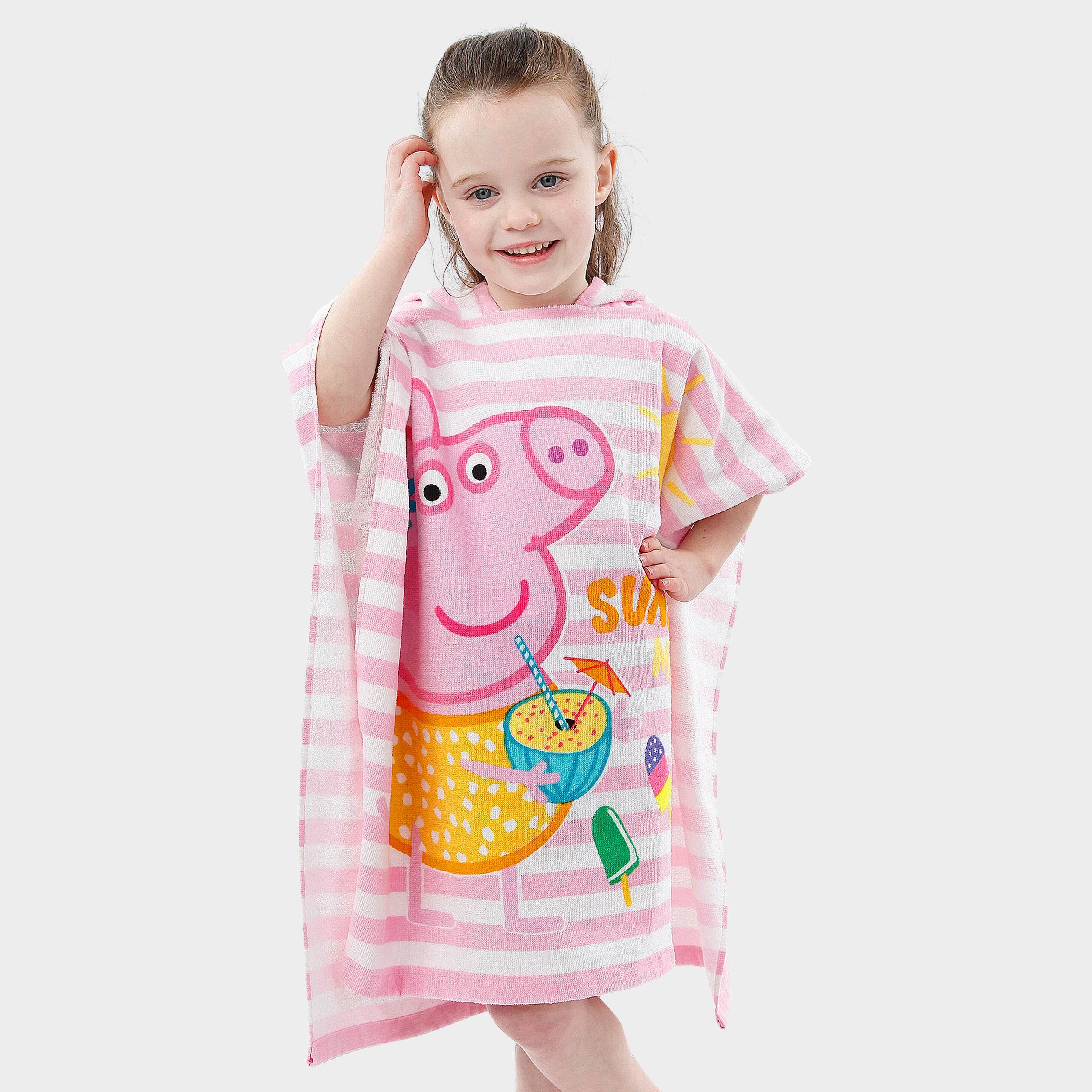 Striped Peppa Pig Towel Poncho - Image 2