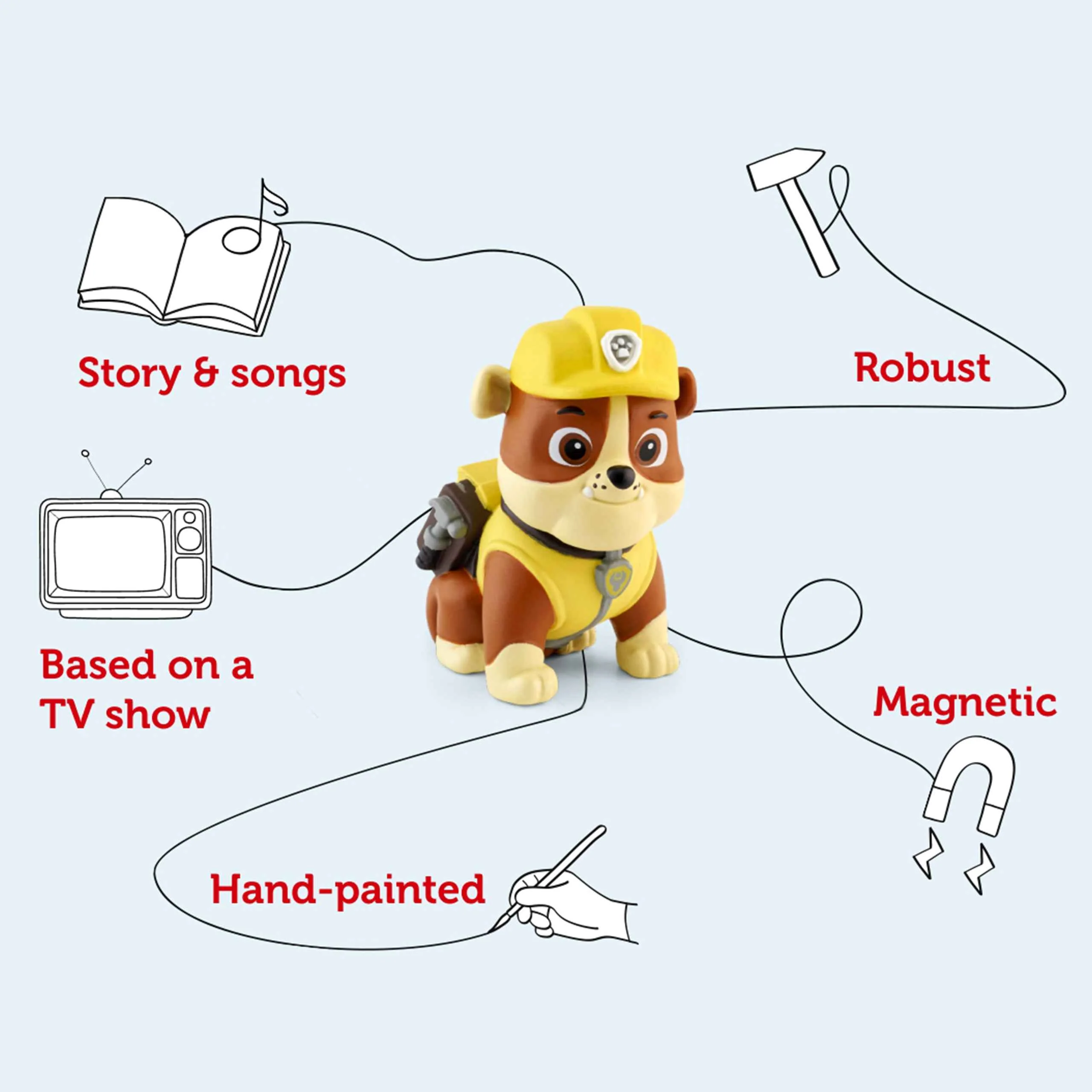 Tonies PAW Patrol Rubble Audio Figure - Image 4