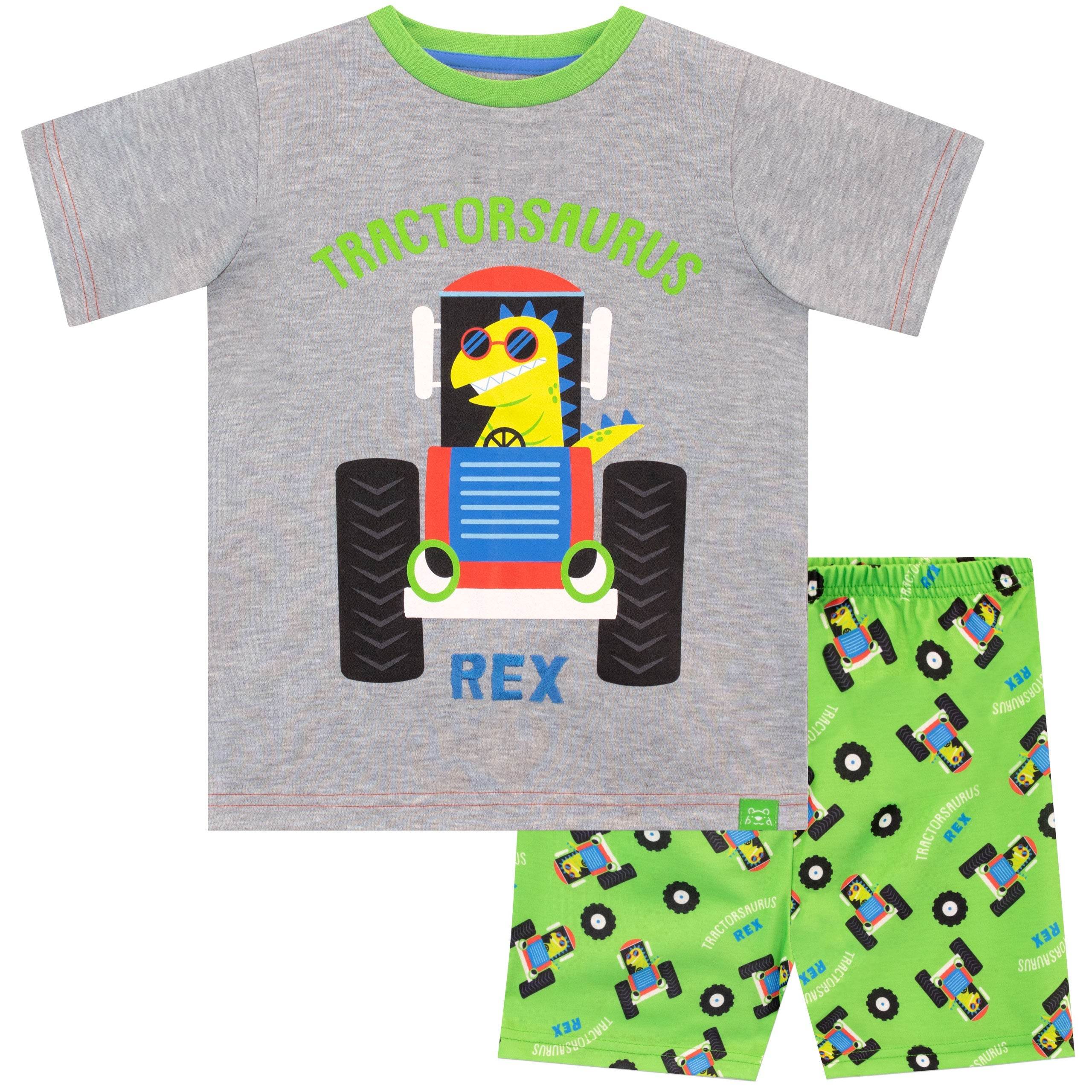 Harry Bear Tractor Dino Short Pyjamas - Image 2
