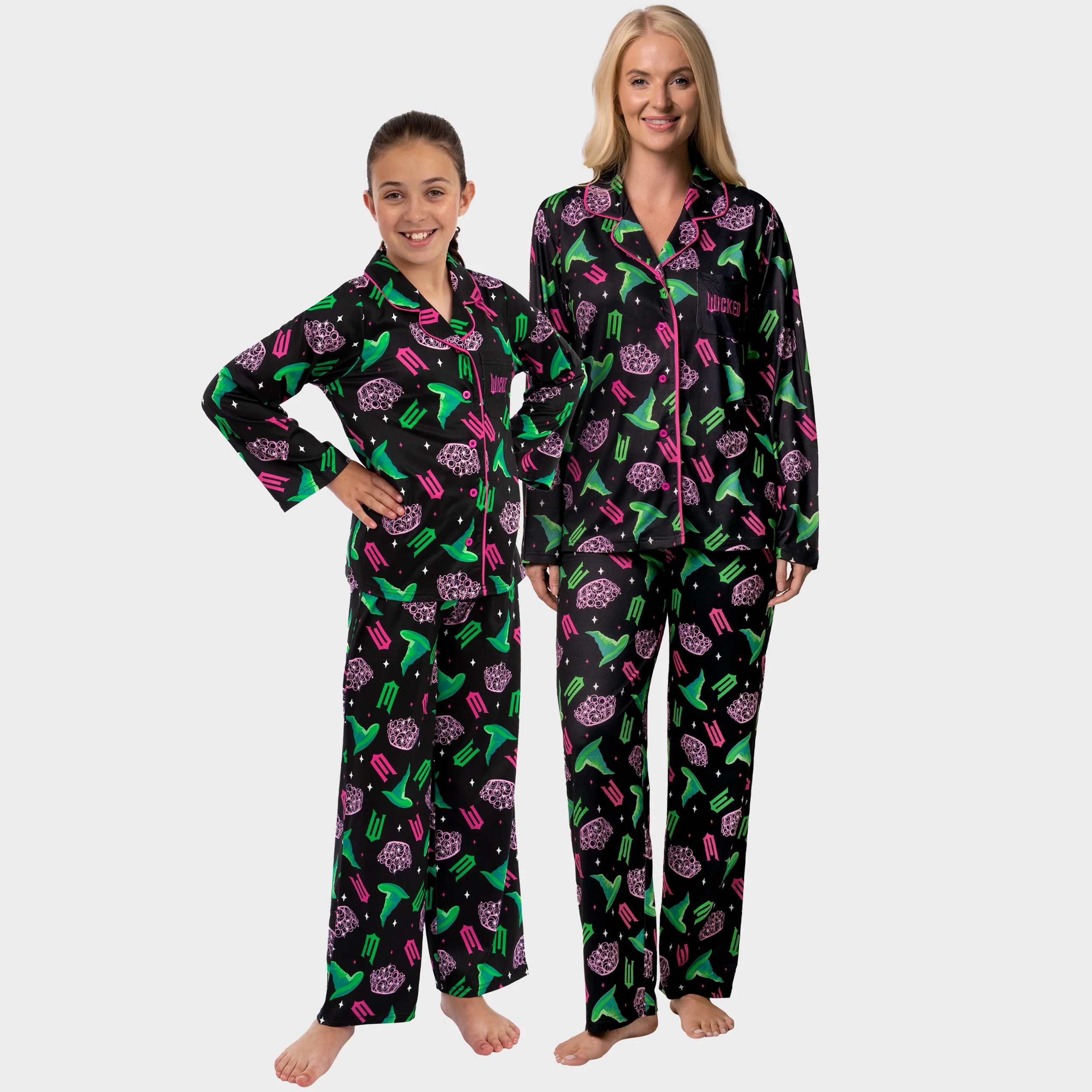 Wicked Girls Button Up Pyjamas - Image 2