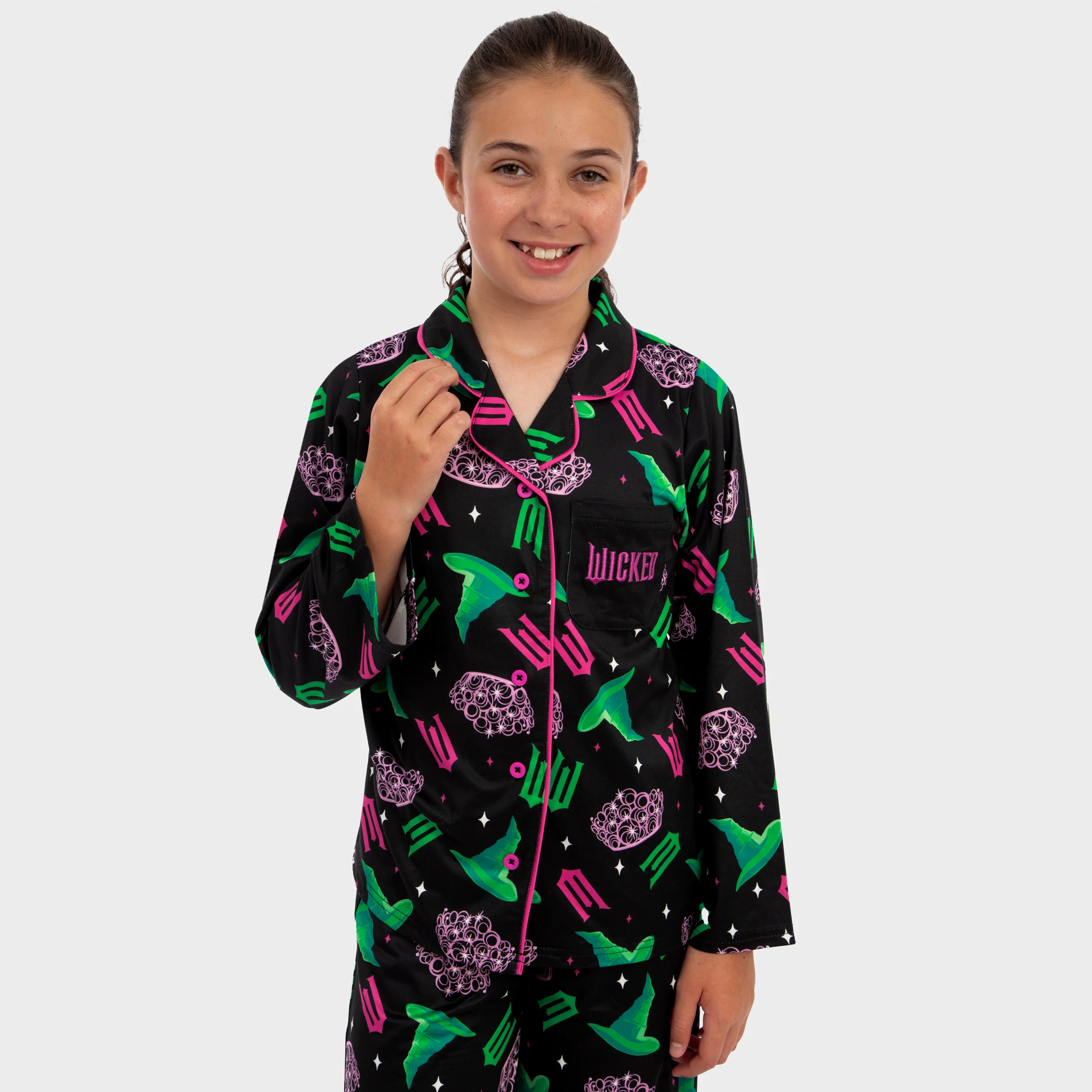 Wicked Girls Button Up Pyjamas - Image 4