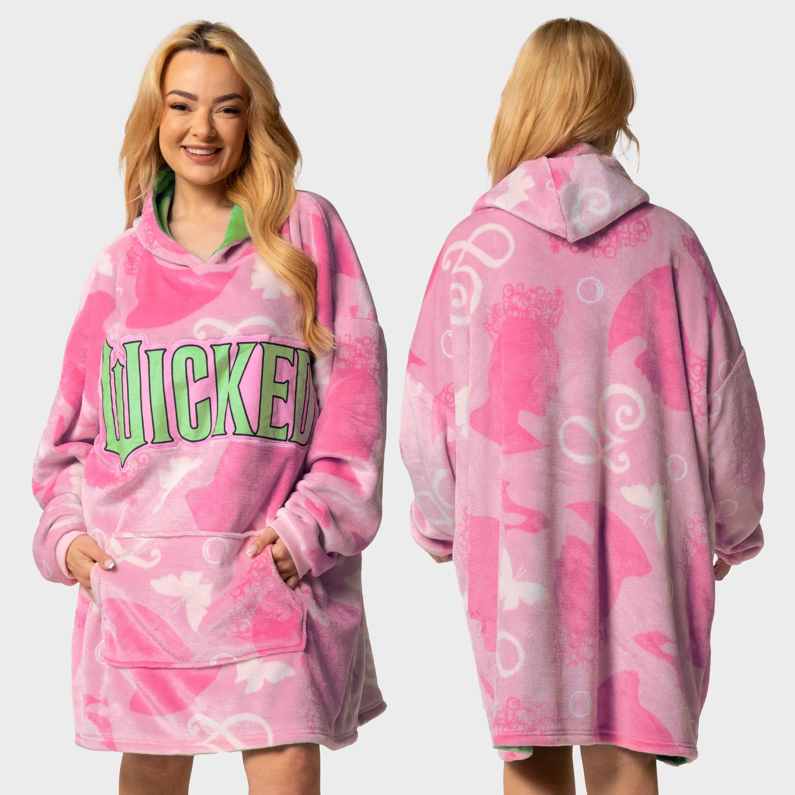 Womens Wicked Reversible Lounge Hoodie One Size - Image 3