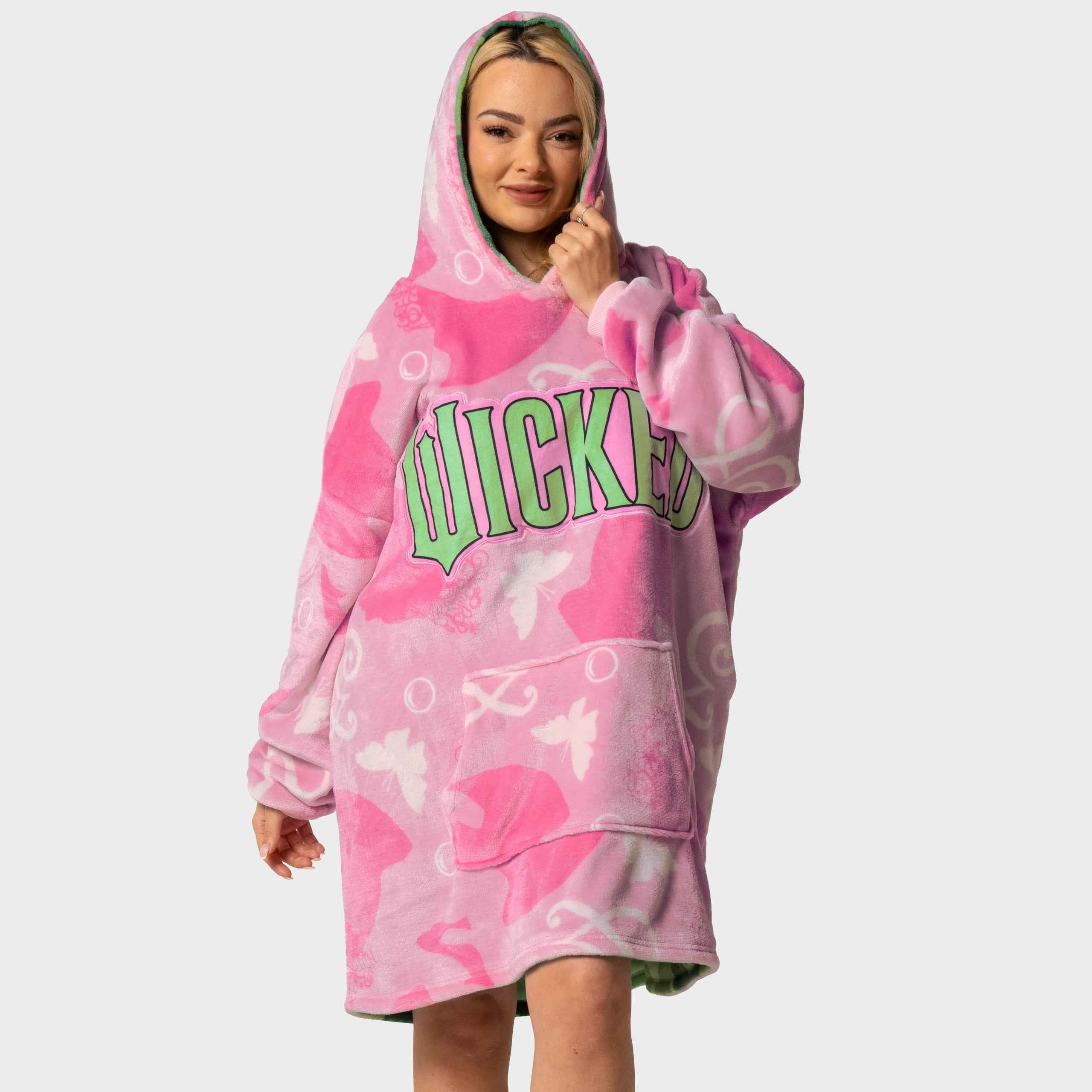 Womens Wicked Reversible Lounge Hoodie One Size - Image 4