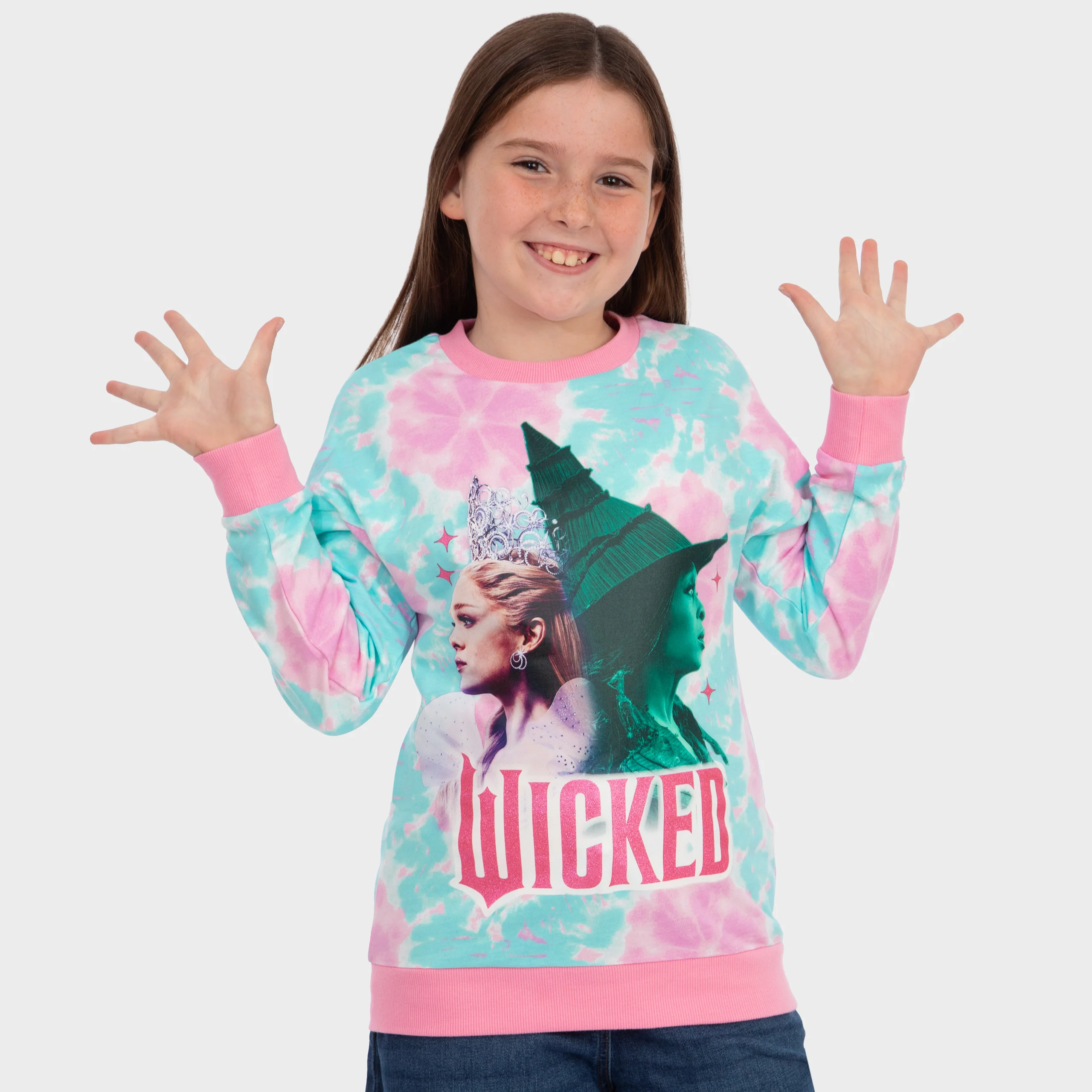 Wicked Tie Dye Girls Sweatshirt - Image 6