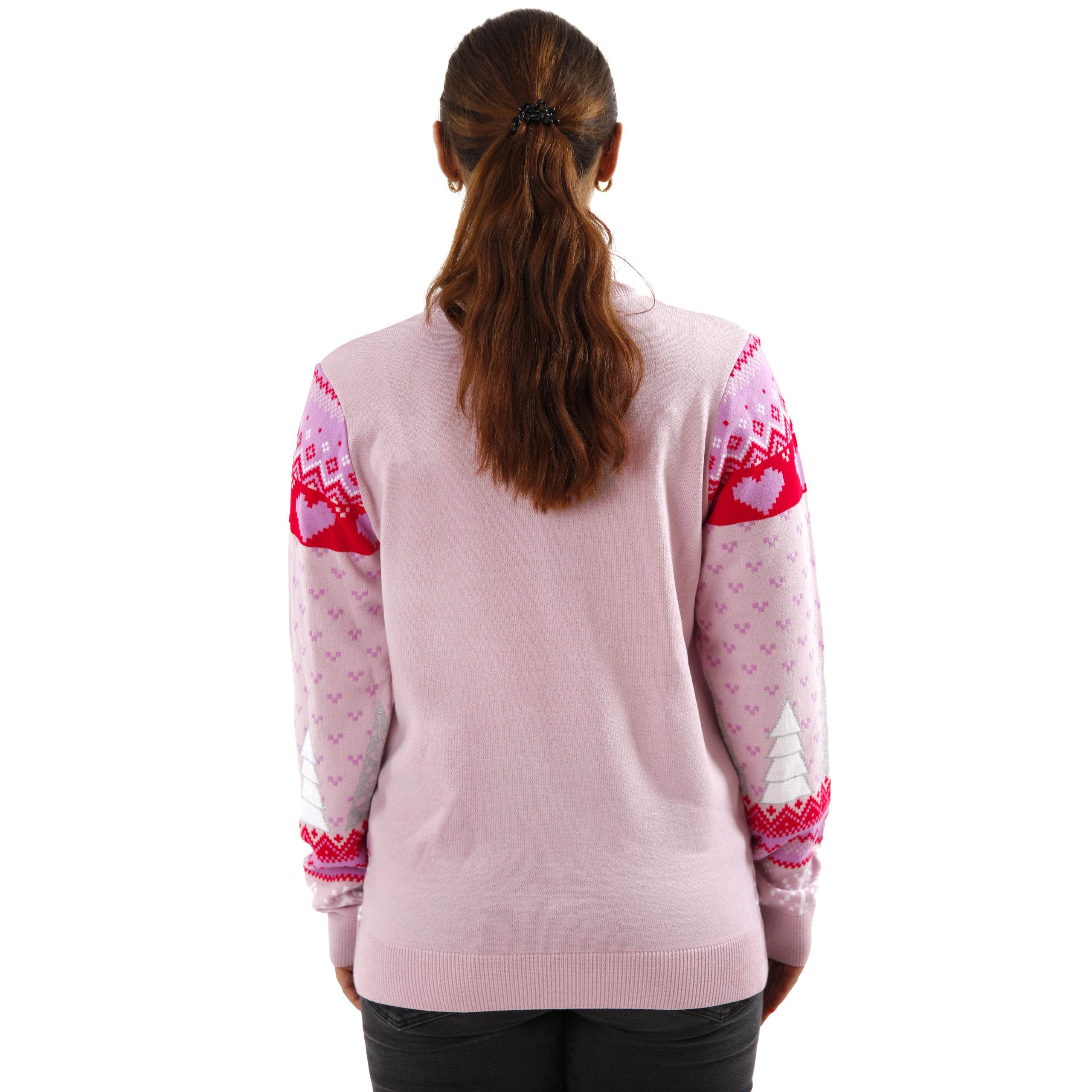 Barbie Christmas Jumper Ladies TEXT LOGO - Image 4