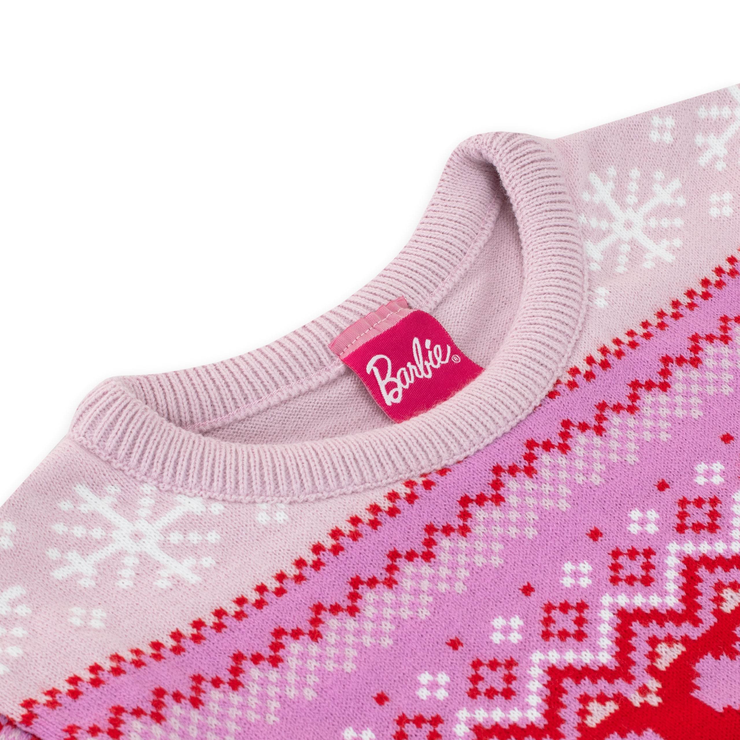 Barbie Christmas Jumper Ladies TEXT LOGO - Image 8