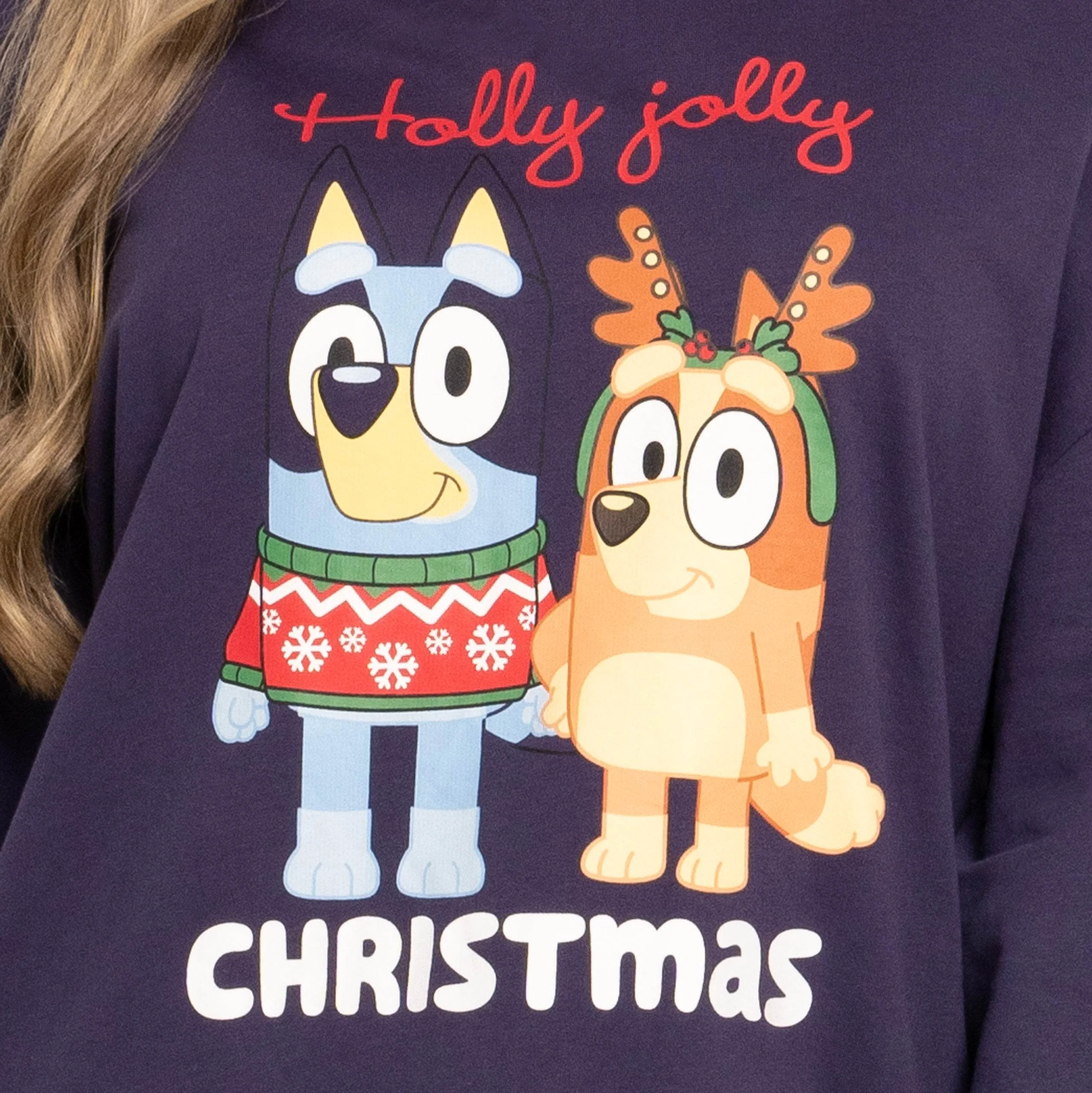 Womens Bluey Christmas Sweatshirt - Image 2